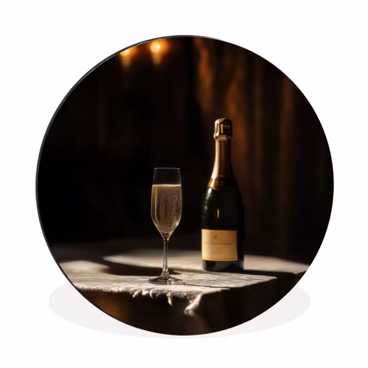Wandcirkel - aluminium - Prosecco - Bubbels - Sfeervol - Drank — 1