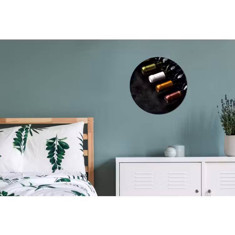 Wandcirkel - aluminium - Wijn - Flessen - Variatie - Smaken — 4