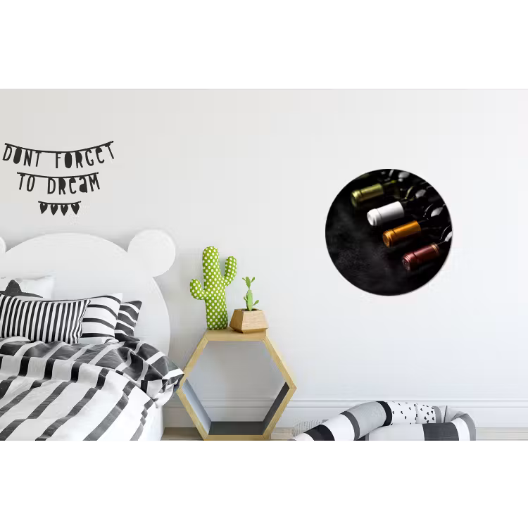 Wandcirkel - aluminium - Wijn - Flessen - Variatie - Smaken — 5