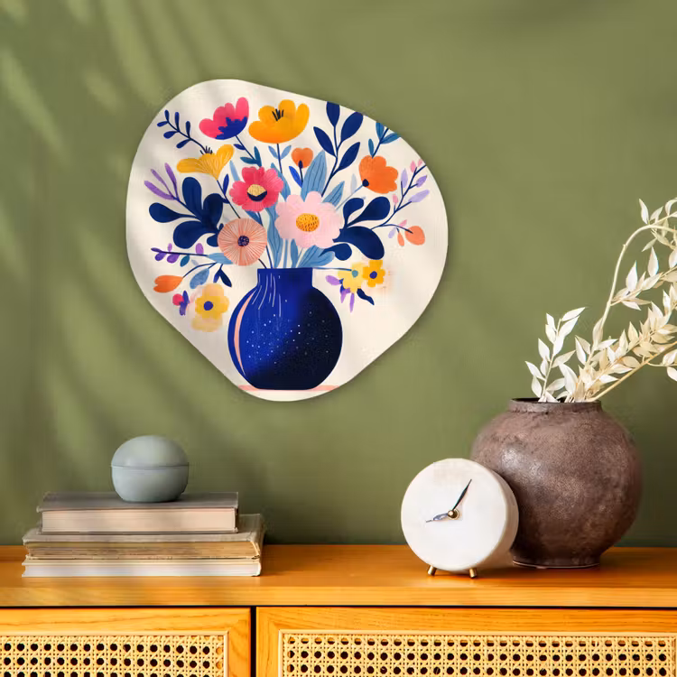 Organisch schilderij – Vaas - Bloemen - Boeket — 2