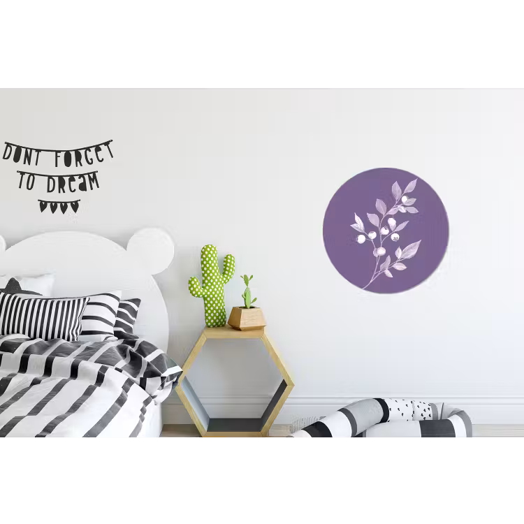 Wandcirkel - aluminium - Tak - Sierlijk - Bladeren - Minimalistisch — 5