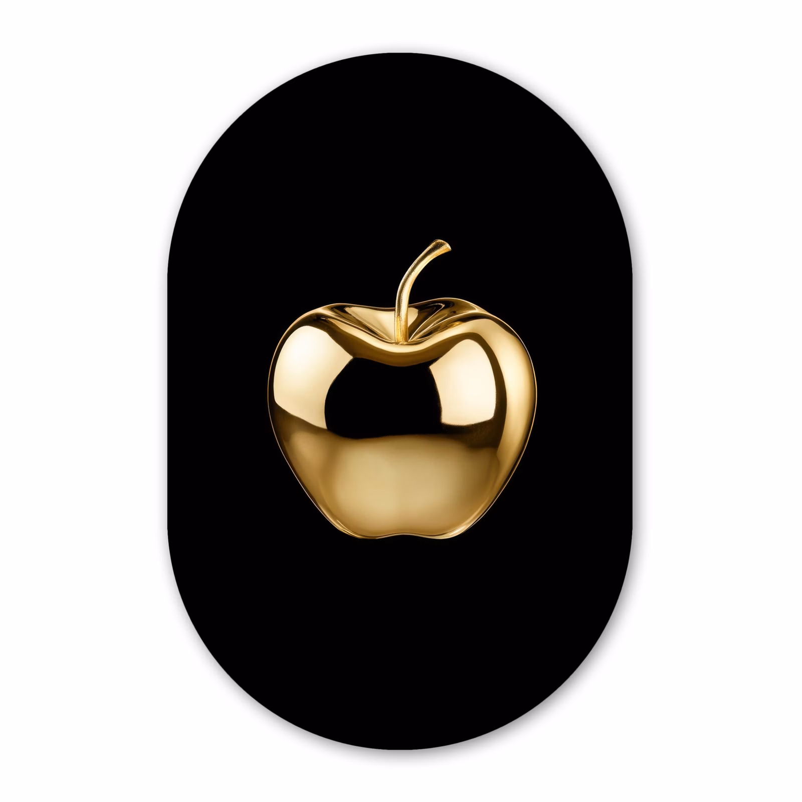 Muurovaal Glas – Gouden Appel — 1