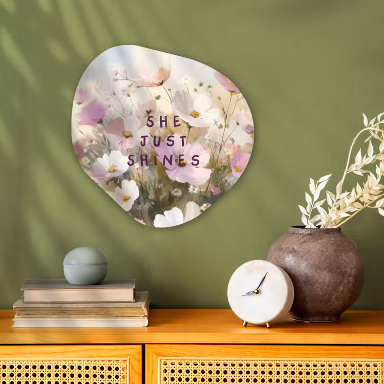 Organisch schilderij – Quote - Bloemen - Schilderachtig — 2