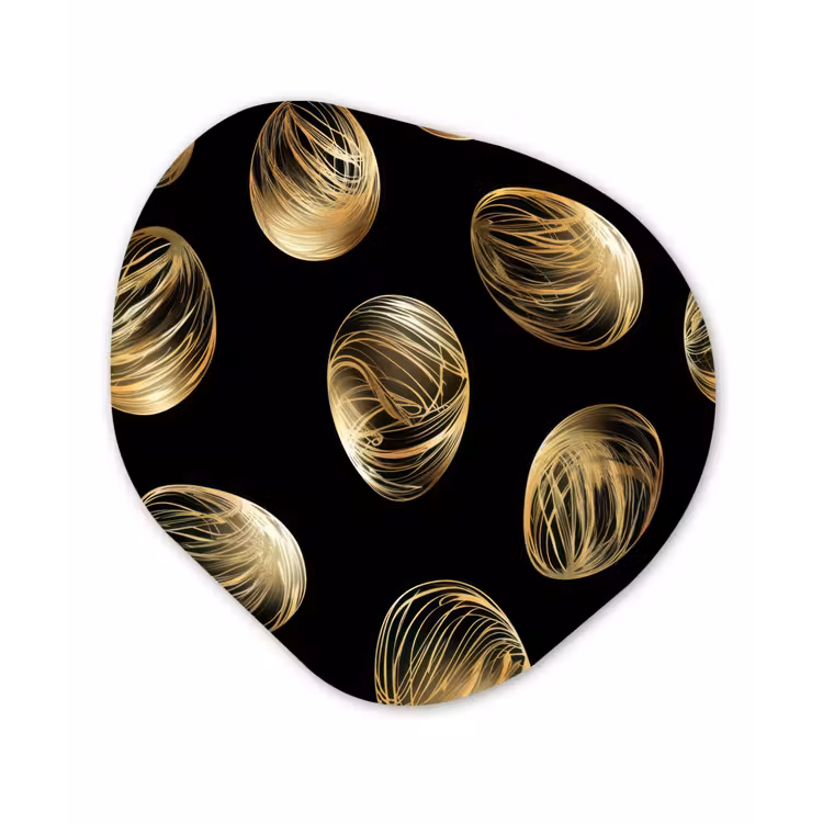Organisch schilderij – Eieren - Goud - Patroon — 1