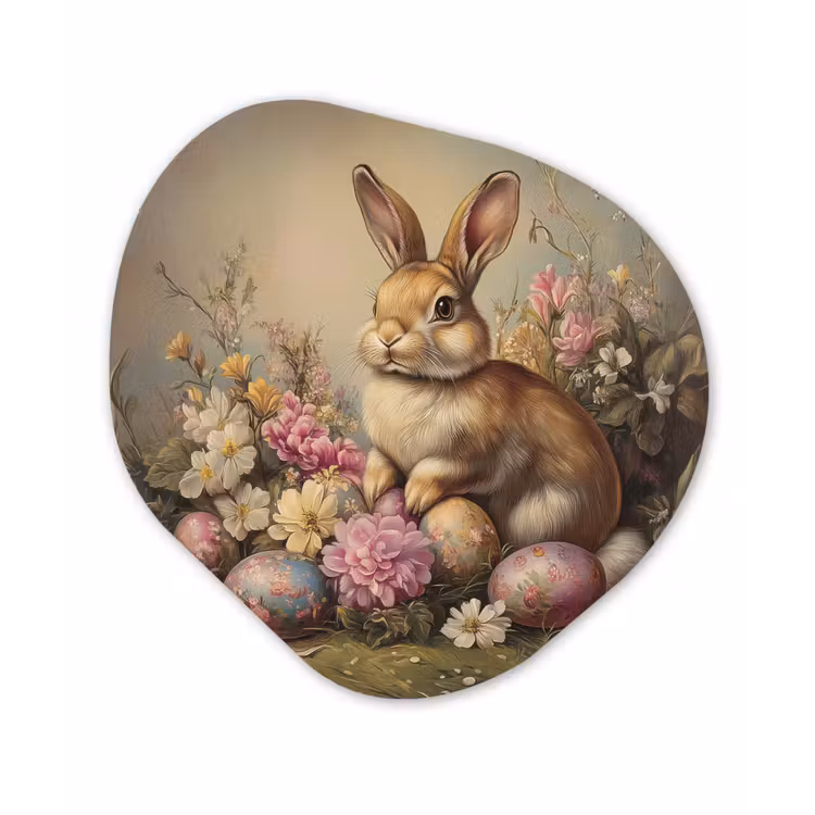 Organisch schilderij – Haas - Stilleven - Bloemen — 1