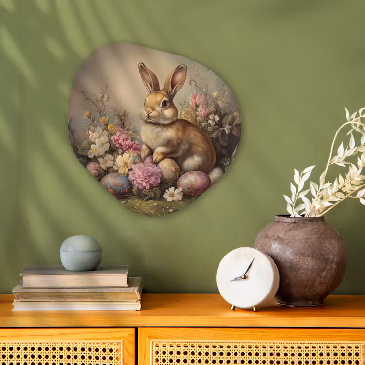 Organisch schilderij – Haas - Stilleven - Bloemen — 2