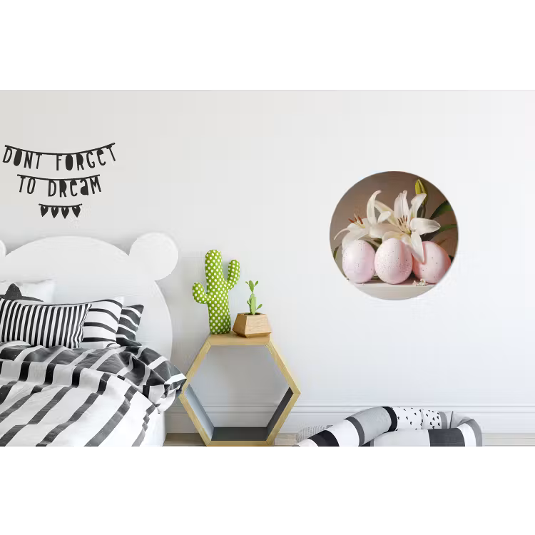 Wandcirkel - aluminium - Lelies - Eieren - Pasen — 5