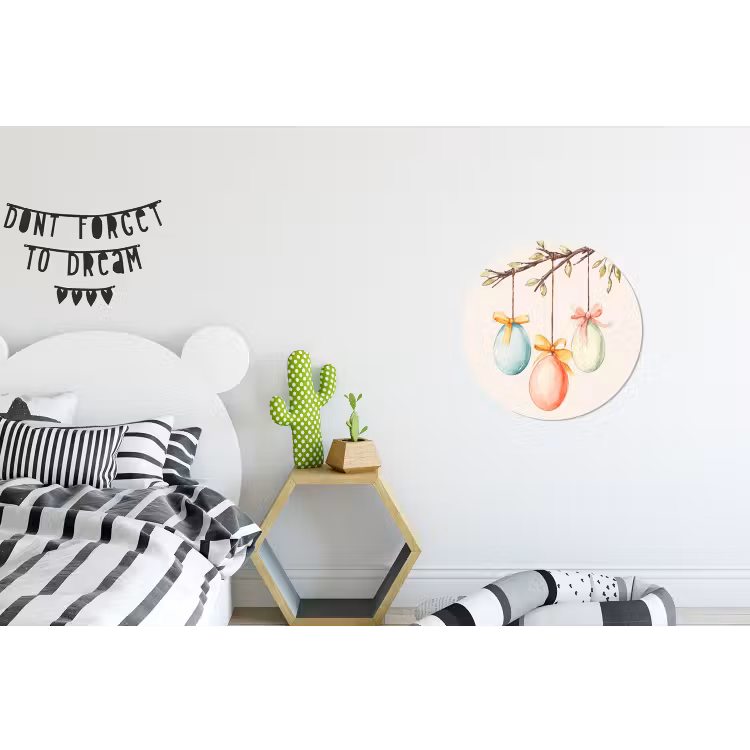 Wandcirkel - aluminium - Paastak - Strikje - Eieren — 5