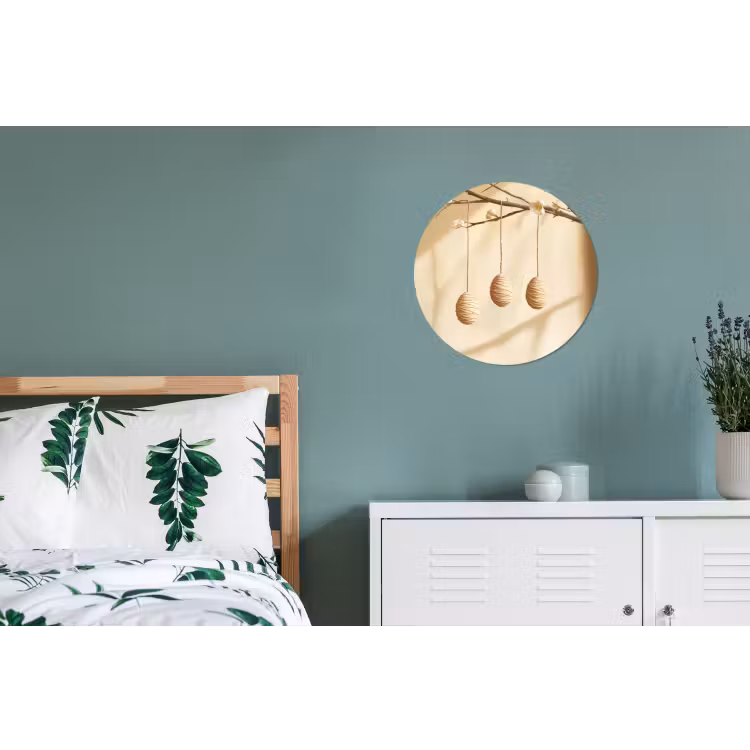 Wandcirkel - aluminium - Beige - Paastak - Eieren — 4