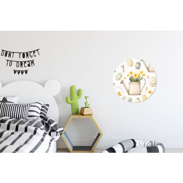 Wandcirkel - aluminium - Gieter - Bloemen - Eieren — 5