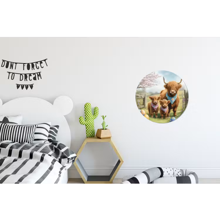 Wandcirkel - aluminium - Schotsehooglanders - Paaseieren - Lente — 5