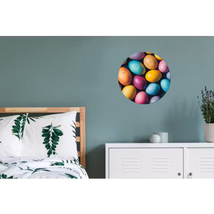 Wandcirkel - aluminium - Kleurrijk - Paaseitjes - Spetters — 4