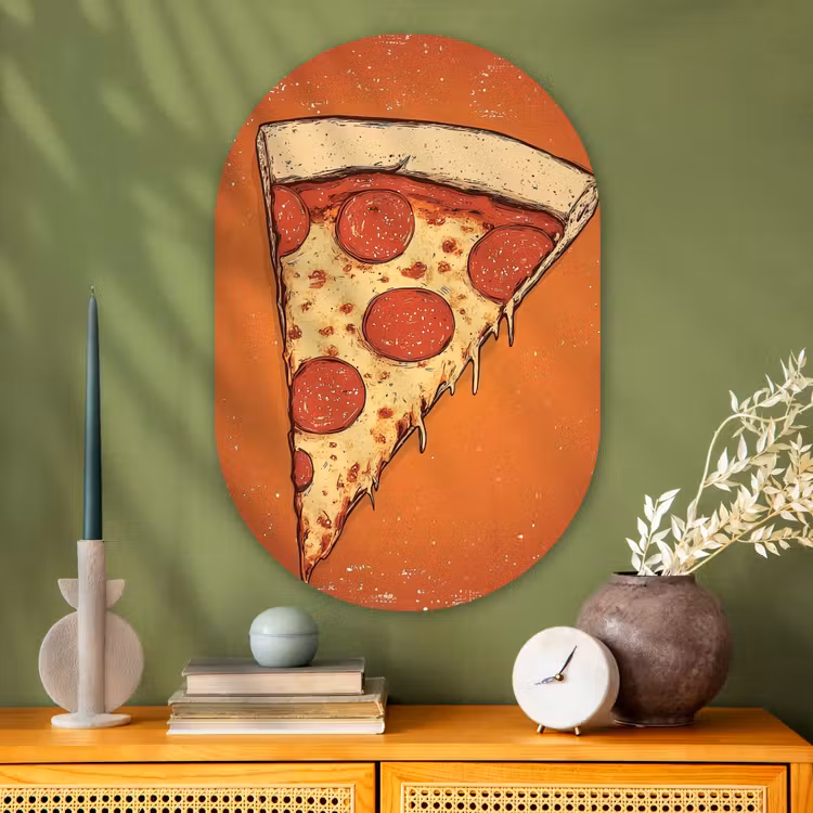 Wandoval Glas – Pizza - Kaas - Rood - Pepperoni — 2