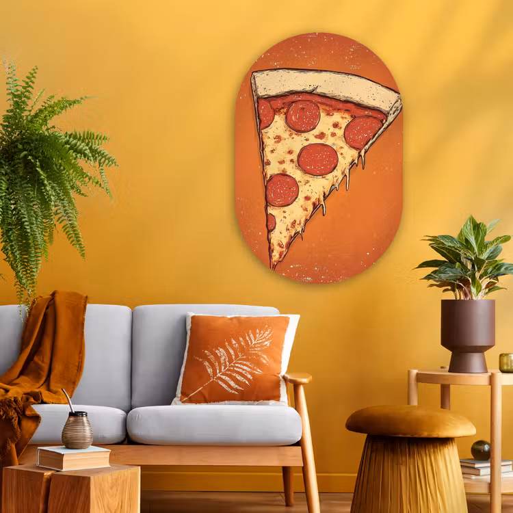 Wandoval Glas – Pizza - Kaas - Rood - Pepperoni — 3