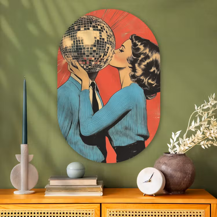 Wandoval Glas – Vrouw - Retro - Discobal - Kus — 2