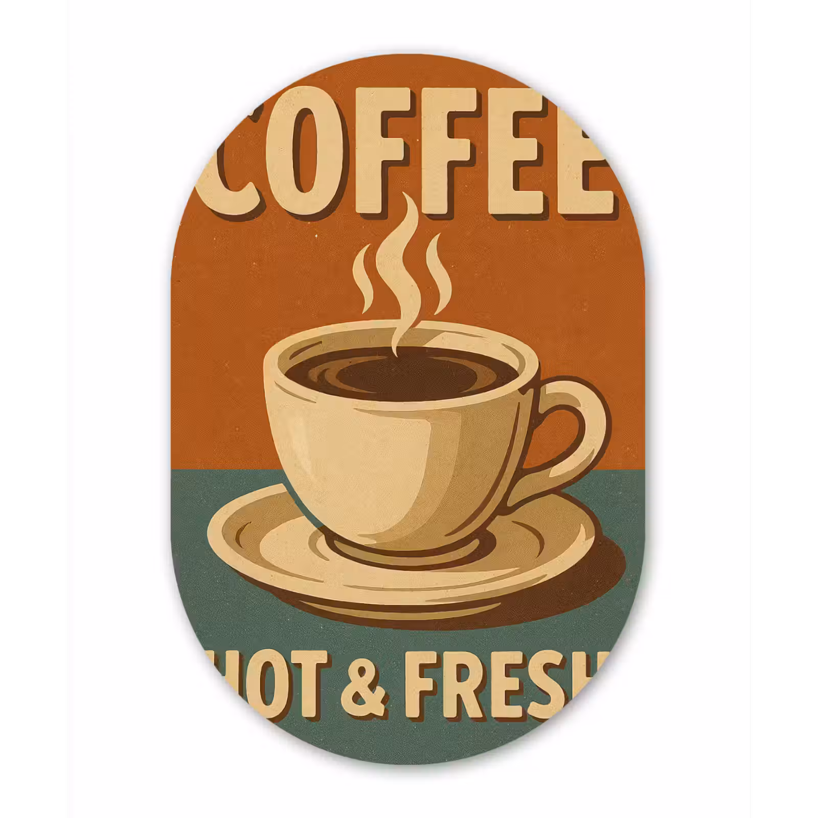 Wandoval Glas – Koffie - Kop - Vintage - Quote — 1