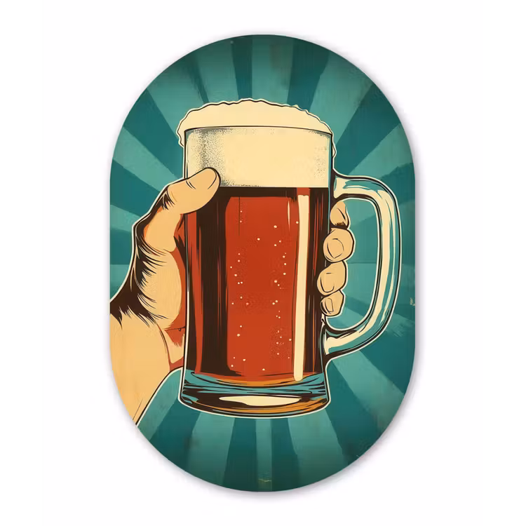 Wandoval Glas – Bierglas - Schuim - Retro - Groen — 1