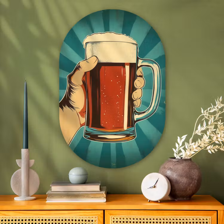 Wandoval Glas – Bierglas - Schuim - Retro - Groen — 2