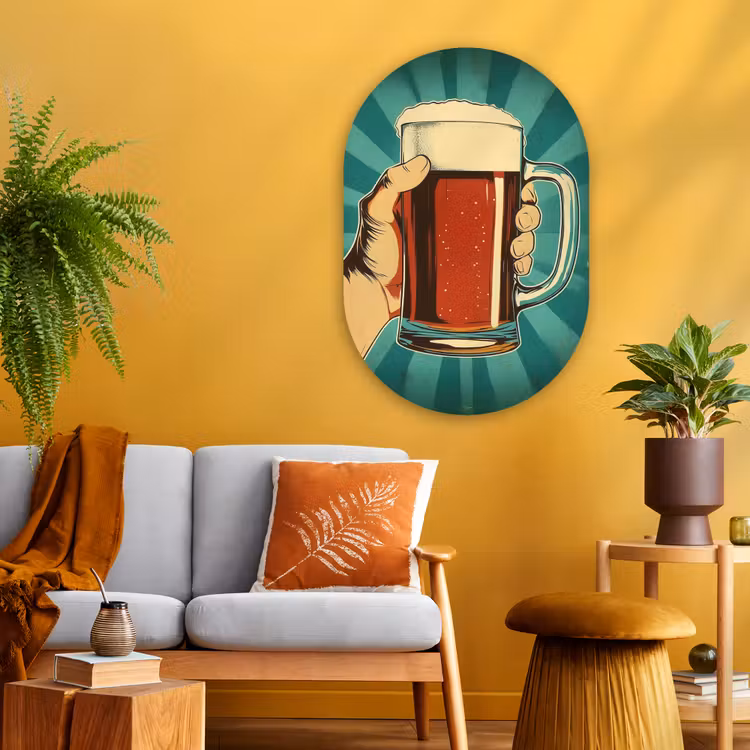 Wandoval Glas – Bierglas - Schuim - Retro - Groen — 3