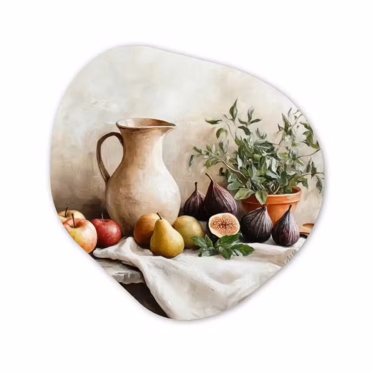 Organisch schilderij – Fruit - Kruiden - Landelijk — 1