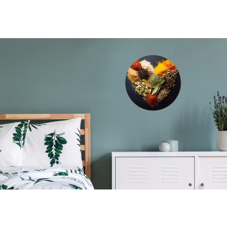 Wandcirkel - aluminium - Specerijen - Mix - Hartvorm - Zwart — 4