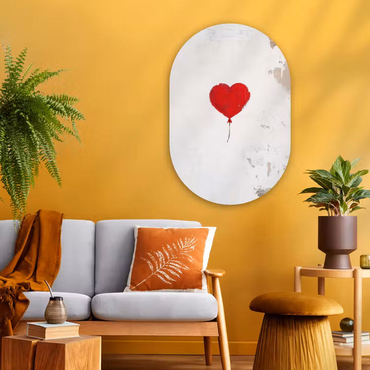Wandoval Glas – Ballon - Rood - Hart — 3