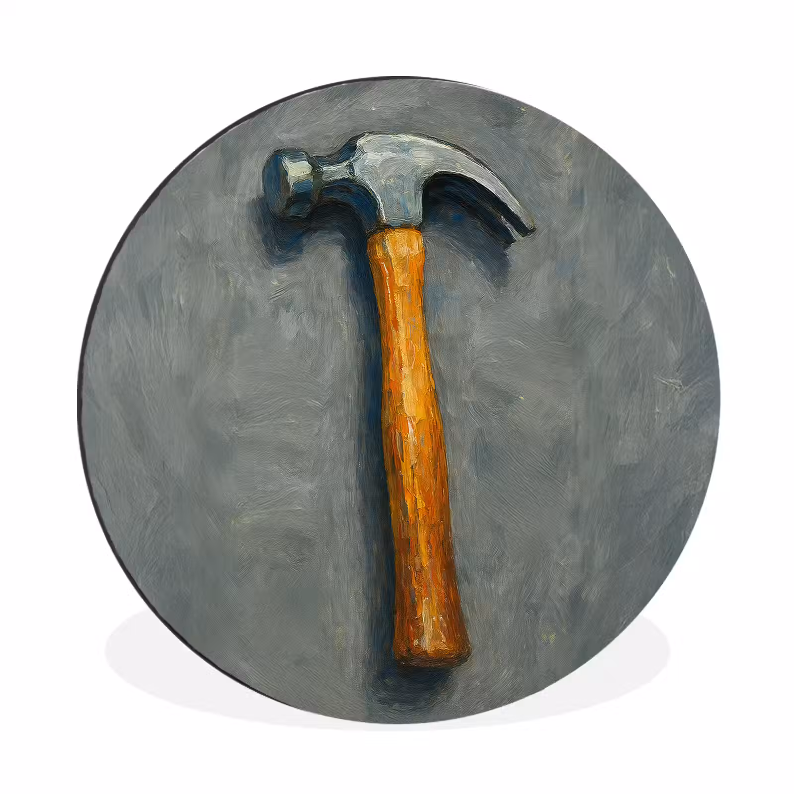 Wandcirkel - aluminium - Hamer - Schilderij - Gereedschap — 1