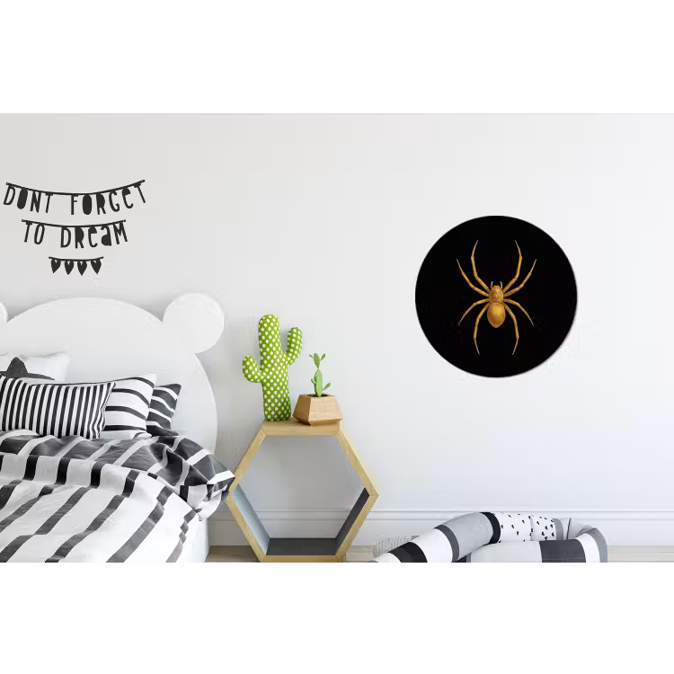 Wandcirkel - aluminium - Spin - Goud - Minimalistisch - Poten — 5