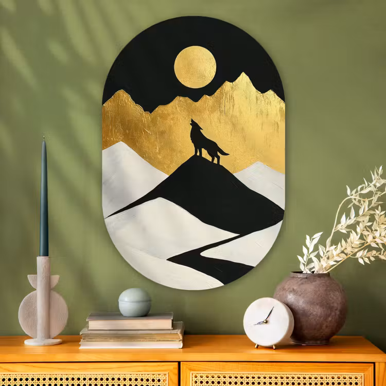 Wandoval Glas – Wolf - Bergen - Maan - Zwart — 2