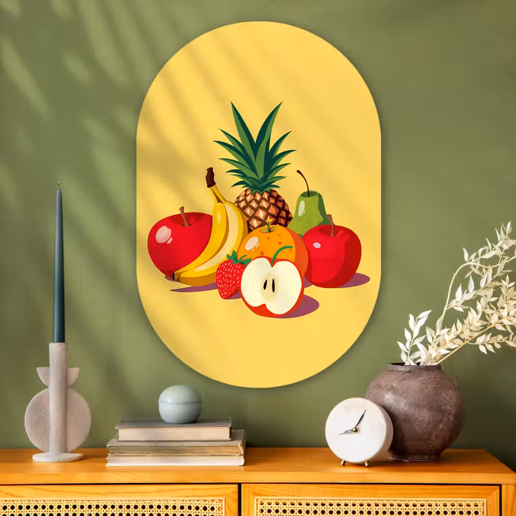 Wandoval Glas – Fruit - Illustratie - Kleurrijk — 2