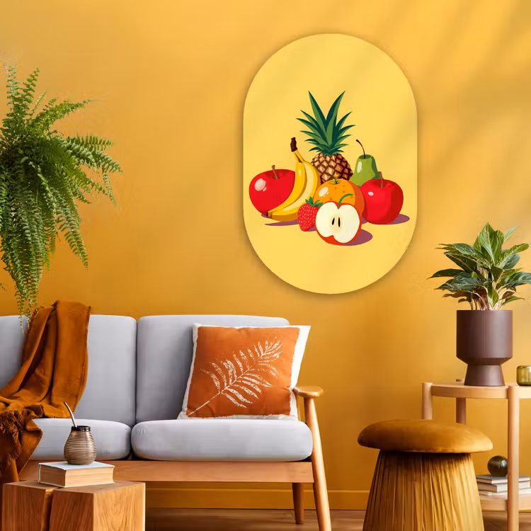 Wandoval Glas – Fruit - Illustratie - Kleurrijk — 3