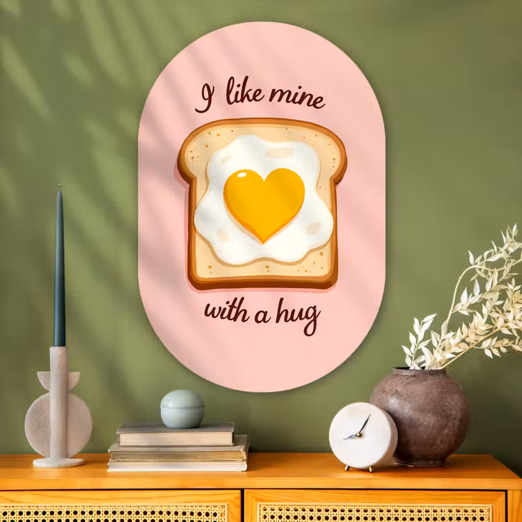 Wandoval Glas – Brood - Illustratie - Quote - Roze — 2