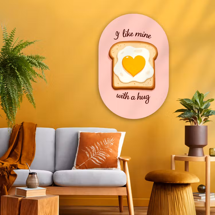 Wandoval Glas – Brood - Illustratie - Quote - Roze — 3