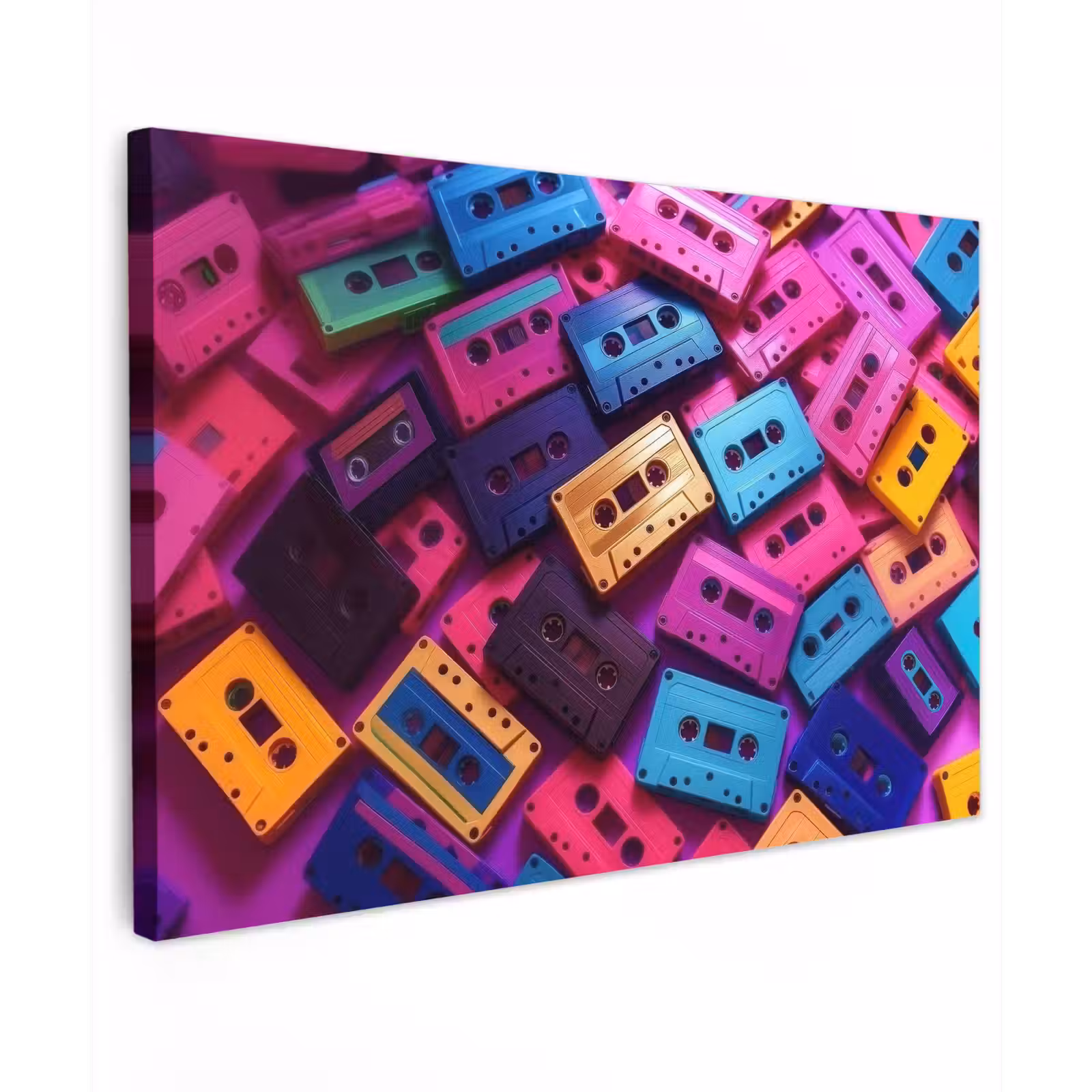 Buiten canvas - Cassetteband - Kleurrijk - Energiek — 1