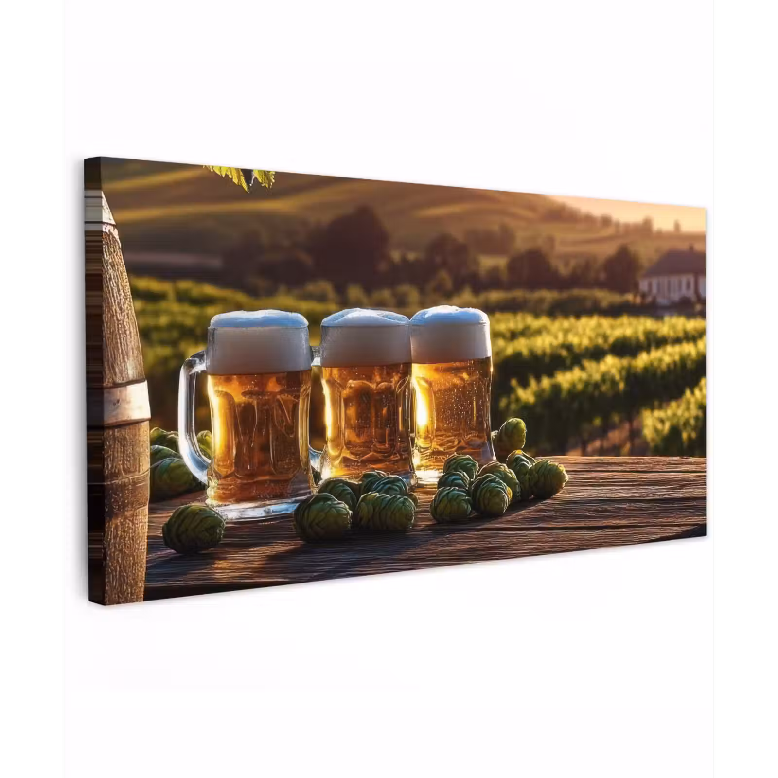 Buiten canvas - Bier - Hop - Landschap — 1