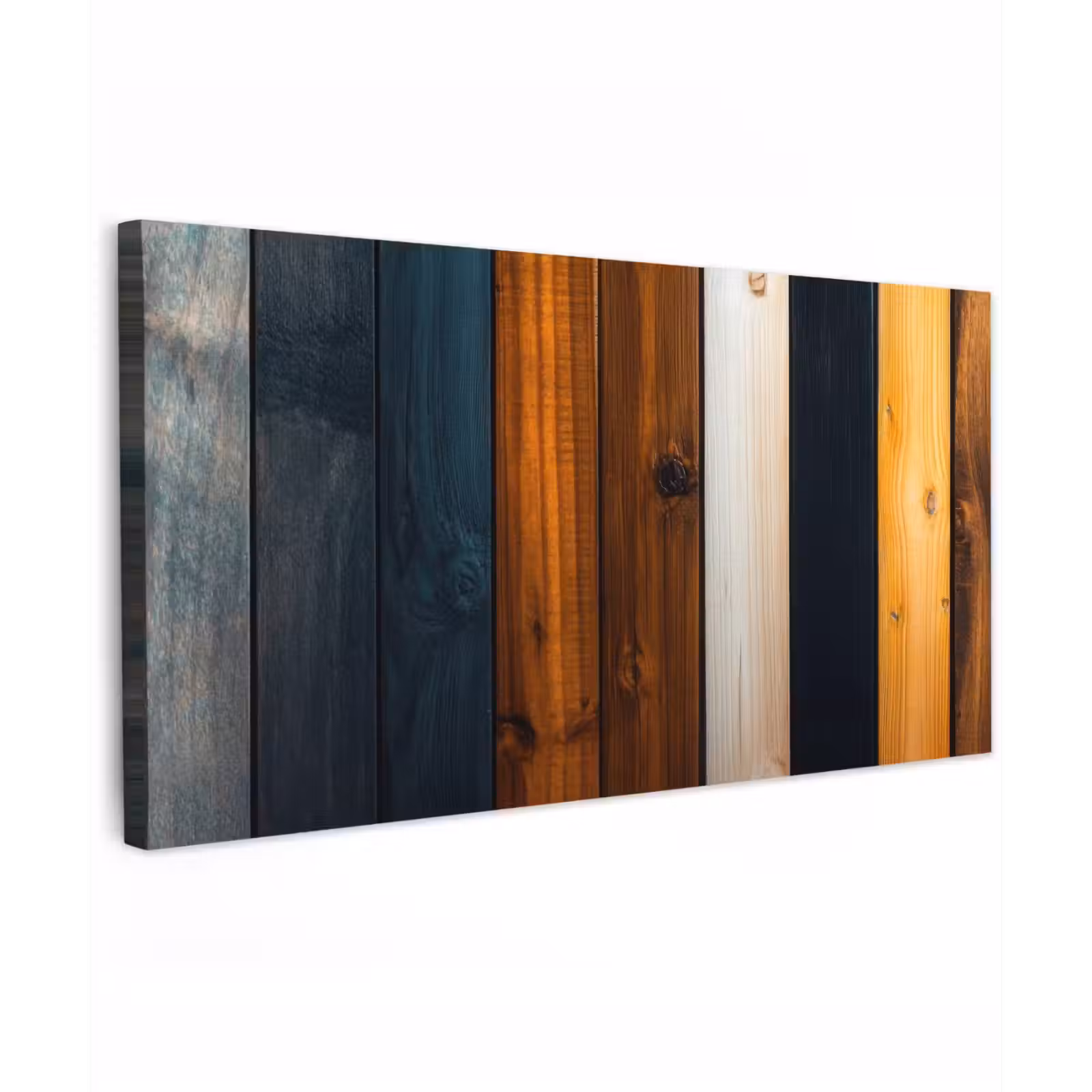 Buiten canvas - Hout - Planken - Donker - Warm — 1
