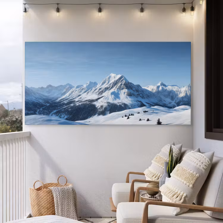 Buiten canvas - Bergen - Sneeuw - Winter — 4