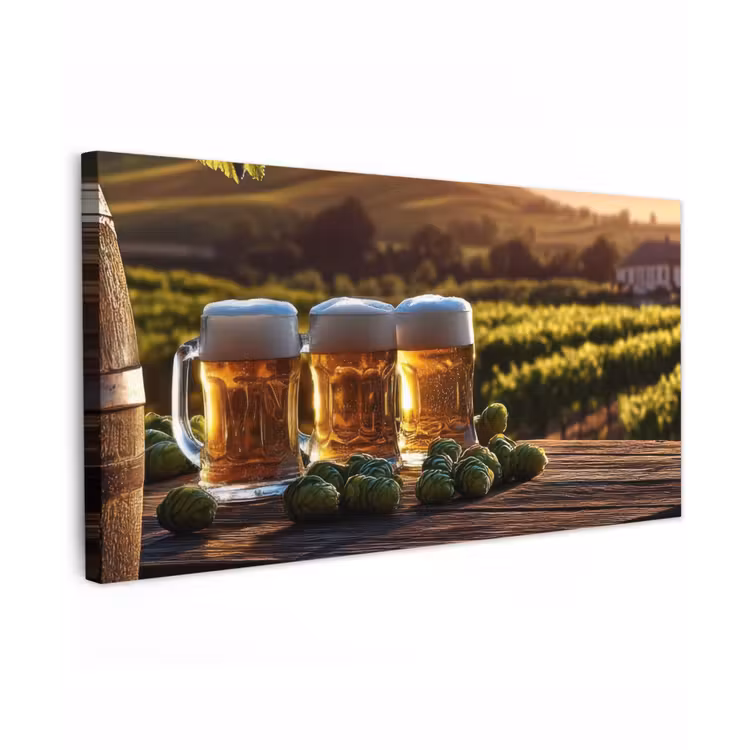 Buiten canvas - Bier - Hop - Landschap — 1
