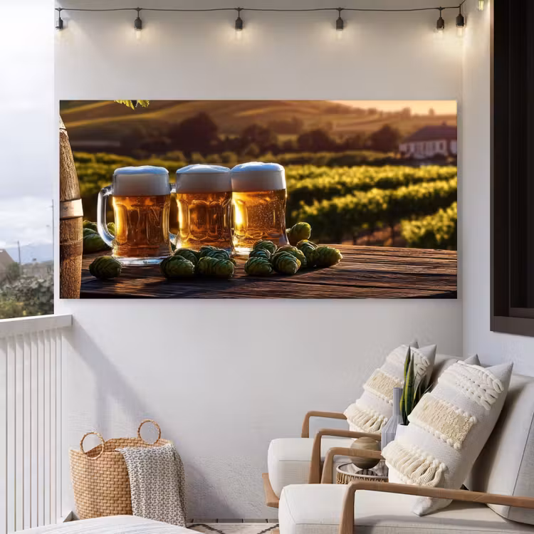 Buiten canvas - Bier - Hop - Landschap — 4