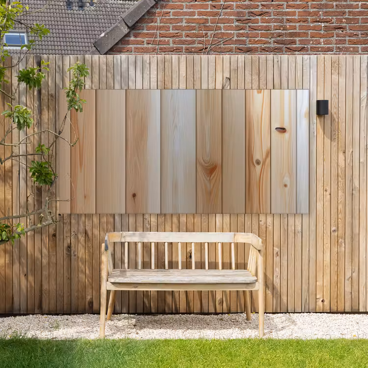 Buiten canvas - Hout - Planken - Licht — 3