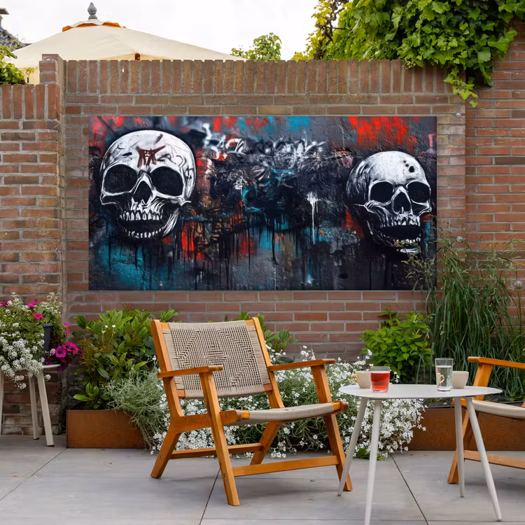 Buiten canvas - Schedels - Graffiti - Abstract — 2