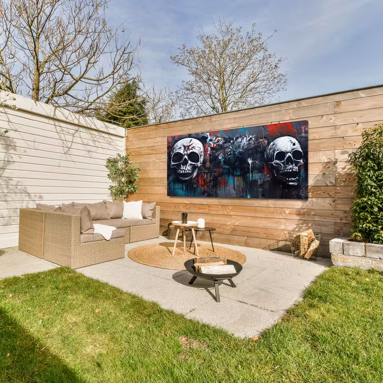 Buiten canvas - Schedels - Graffiti - Abstract — 5