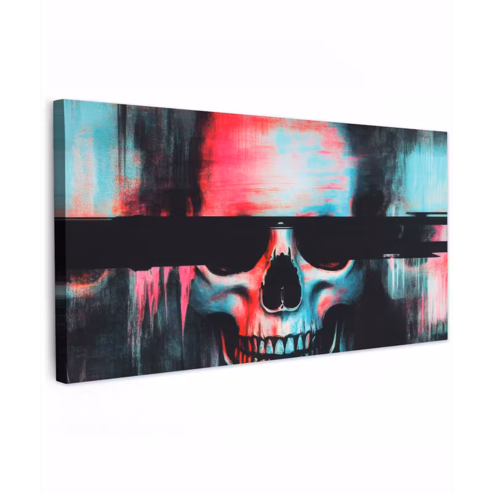 Buiten canvas - Schedels - Glitch - Cyberpunk — 1