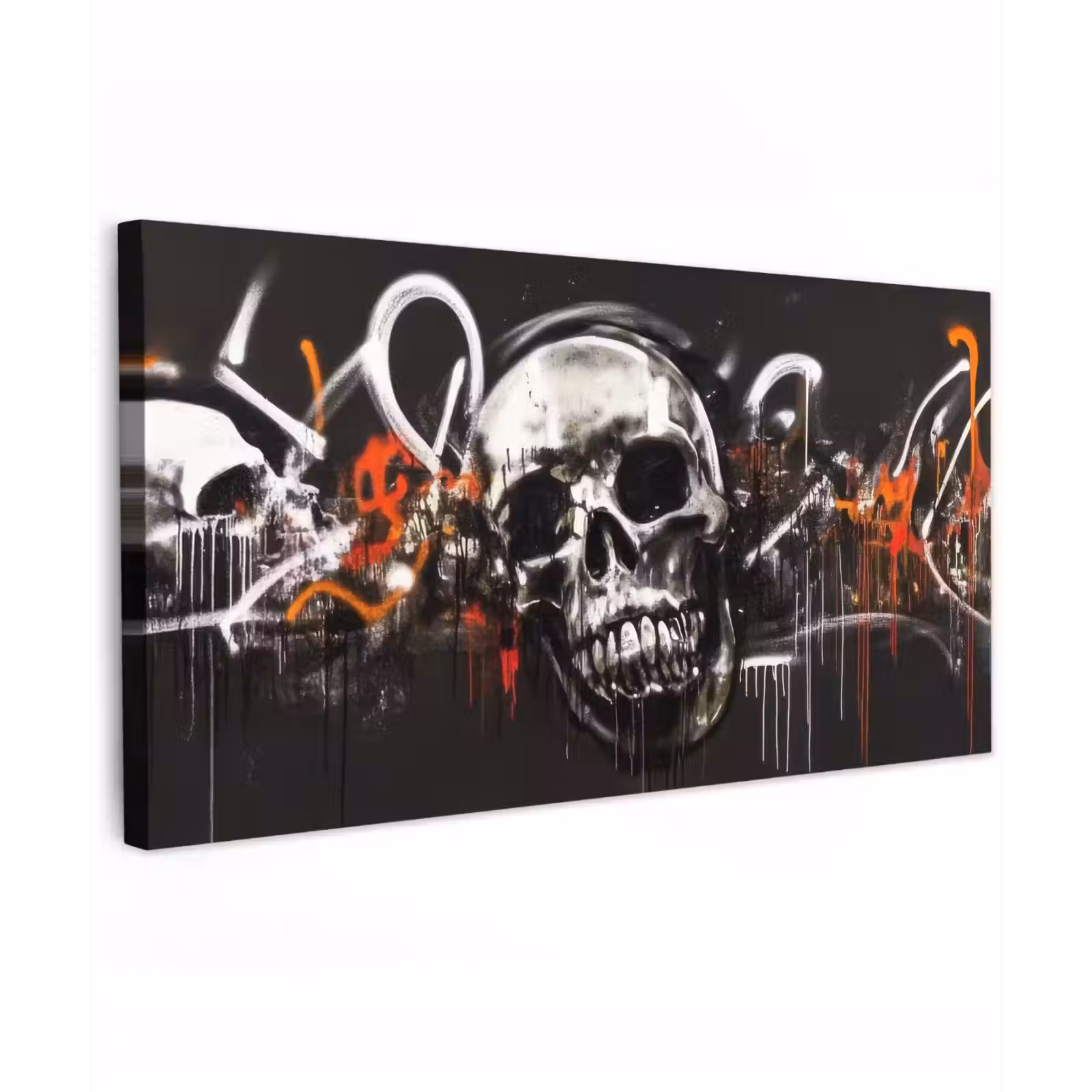 Buiten canvas - Schedels - Kunst - Donker - Rood — 1