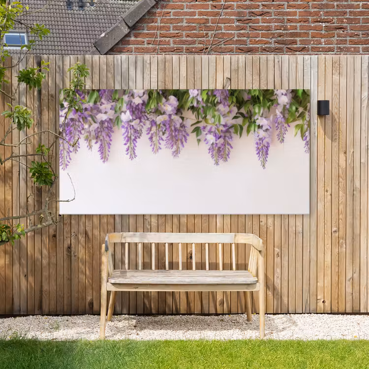 Buiten canvas - Blauwe regen - Bloemen - Paars — 3