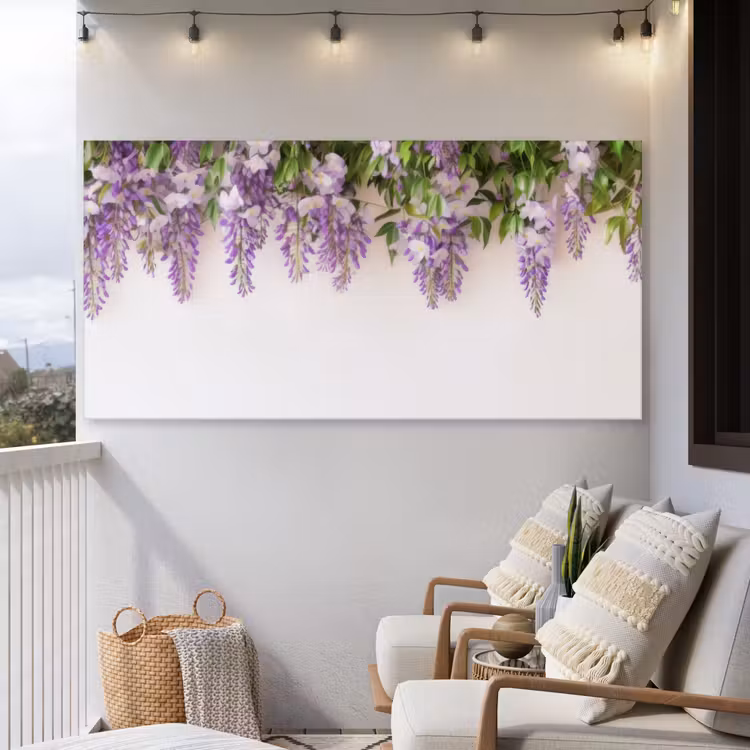 Buiten canvas - Blauwe regen - Bloemen - Paars — 4