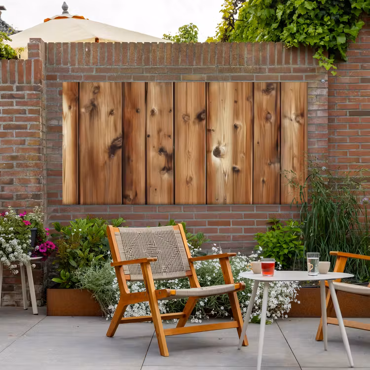 Buiten canvas - Hout - Planken - Bruin — 2
