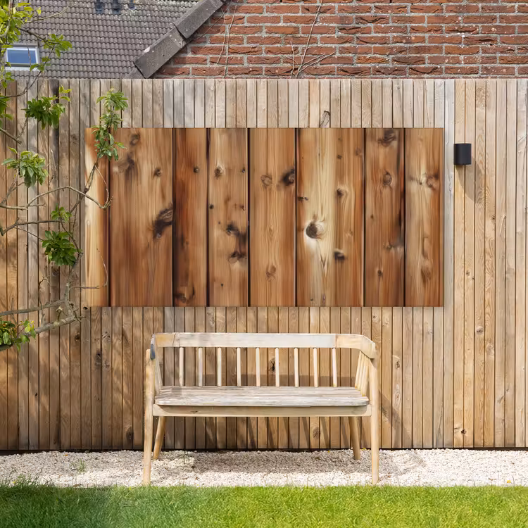 Buiten canvas - Hout - Planken - Bruin — 3