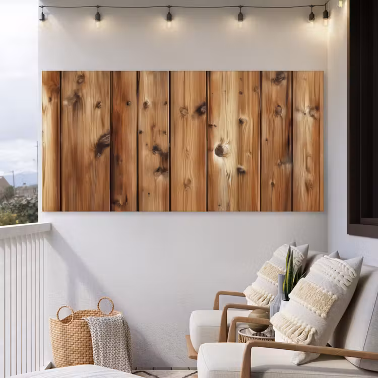 Buiten canvas - Hout - Planken - Bruin — 4