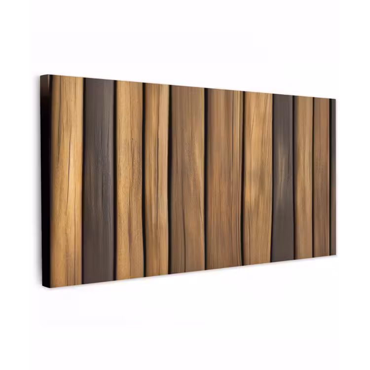 Buiten canvas - Hout - Planken - Natuurtinten — 1